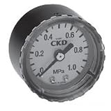 CKD セフティマーク付圧力計 幅×奥行×高さ:42.5×44×42.5mm （G40D-6-P10）