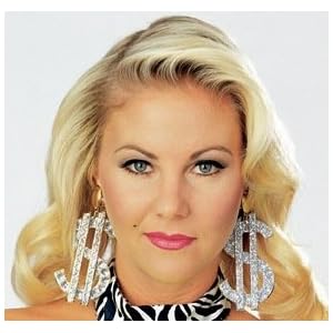 Huge Dollar Sign Gangster Girl Bling Costume Earrings 4.25 tall and 2.10 wide per Earring