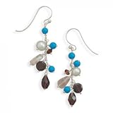 MMA Silver - Turquoise and Multistone Earrings