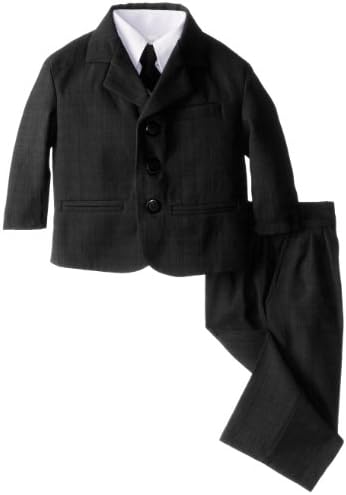 Kizmit Baby Boys' Boy Solid 5 Piece Suit, Black, 18 Months/Large