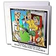 Londons Times Funny Music Cartoons - Trouble Brewing At Census Bureau - Greeting Cards-6 Greeting Cards with envelopes