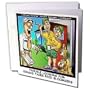 Londons Times Funny Music Cartoons - Trouble Brewing At Census Bureau - Greeting Cards-12 Greeting Cards with envelopes