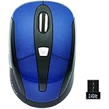 Gear Head 2.4 GHz Wireless Optical Nano Mouse - Blue/Black (USB) (MP2650BLU-CP10)