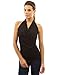 PattyBoutik Women's Halter Drape Cowl Neck Top