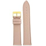 Genuine Leather Watch Band Pearl Finish Pale Pink 12mm