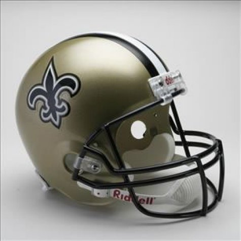 New Orleans Saints Full Size Deluxe Replica Helmet - ONE SIZE