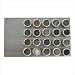 Lipper International SOHO 20-Piece Large Board Magnetic Spice Rack with Tins, Stainless Steel