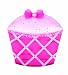 Pink Poppy Bow Cupcake Memo Board - Hot Pink