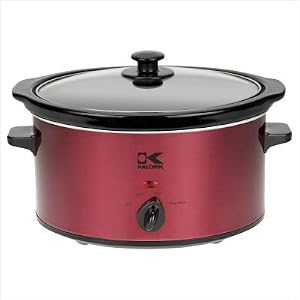Kalorik SC 32553 Stainless-Steel 3-1 2-Quart Slow Cooker, Red by Kalorik