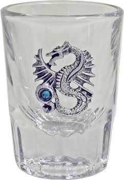 Libbey "Nicks Dragon" 2oz Fluted Bar Shot Glass