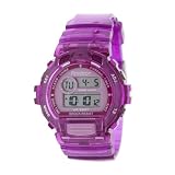 Armitron Women's 457016MAG Chronograph Translucent Magenta Digital Sport Watch