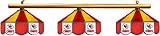 Kansas City Chiefs Pool Table Light - Stained Glass Shades