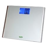 Gurin Precision Digital Bathroom Scale with Ultra Wide Platform and Auto-on Technology, 440-Pounds