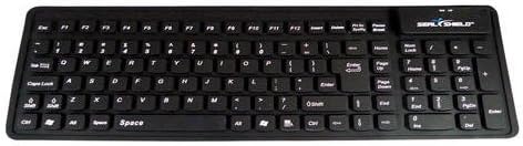 SEAL FLEX SILICONE KEYBOARD - DISHWASHER SAFE (BLACK)(USB)(GEN 2)