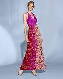 Spiegel Long Floral-Print Halter Dress