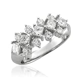 14k White Gold Anniversary Wedding Diamond Ring Band (HI, SI, 1.20 carat)