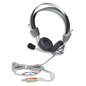 Click here to buy Stereo Headset With Flexible Metal Boom Microphone by Manhattan.