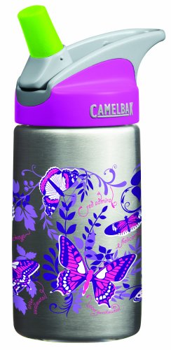 CamelBak 0.4Liter Kids Stainless Steel Bottle, Butterflies