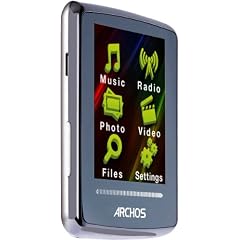 Archos 20d Vision MP4-Player 4 GB, 5,08 cm (2 Zoll) TFT Farb Touchscreen (FM-Radio, USB 2.0 High Speed, abnehmbarer Clip)