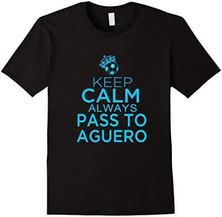 Men's Sergio Aguero Manchester City T-Shirt Large Black