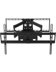Shopall Mounts Plasma LCD Flat Screen Tv Articulating Full Motion Dual Arm Wall Mount Bracket for 34-70" Displays up to 165lbs with 10 High Speed Hdmi Cable with Ethernet Fits up to 24" Studs