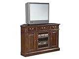 Hekman 8-1544 Corner Entertainment Center Weathered Cherry