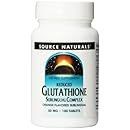 Source Naturals Glutathione  Complex, Reduced 50mg, 100 Tablets (Pack of 2)