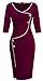 HOMEYEE Women's Retro 3/4 Sleeve Formal Evening Cocktail Pencil Dress B329