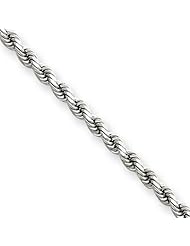 Ann Harrington Jewelry 14k White Gold 4 mm Diamond Cut Rope Chain