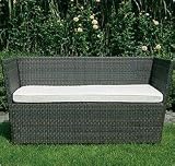 stylish weatherproof rattan garden sofa - UV resistant and supplied with cushions - ideal for the conservatory too!