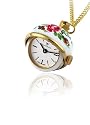Catorex Women's Les petites 18k Gold Plated Brass Revolving Sphere Pendant Watch
