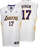 Andrew Bynum Youth Jersey: adidas White Replica #17 Los Angeles Lakers Jersey