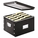 Snap-N-Store File Box, Letter/Legal Size, Glossy Black (SNS01536)