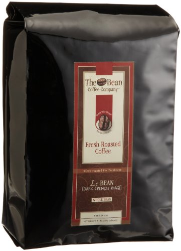 The Bean Coffee Company, Le Bean (Dark French Roast), Whole Bean, 5-Pound Bags