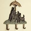 Scottie Dog & Pup Key Hook