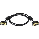 Monoprice 3ft Ultra Slim SVGA Super VGA 30/32AWG M/M Monitor Cable w/ ferrites (Gold Plated Connector)