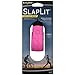 Nite Ize SlapLit LED Slap Wrap, Light Up Bracelet or Anklet for Nighttime Visibility, Neon Pink with Red Led