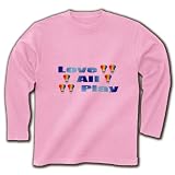 Love all play バドミントン 長袖Tシャツ (ライトピンク) M The Seeds of Love