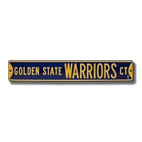 GOLDEN STATE WARRIORS "GOLDEN STATE WARRIORS CT" Authentic METAL STREET SIGN (6" X 36")