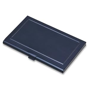 Blank Aluminum Business Card Holders Black
