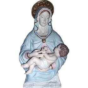 Boehm hand painted porcelain Madonna and Child Sculpture by Boehm
