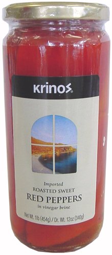 Childrens Toyshop  Gourmet Food : Krinos Roasted Sweet Red Peppers