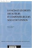 Sacem droits auteurs compositeurs juifs