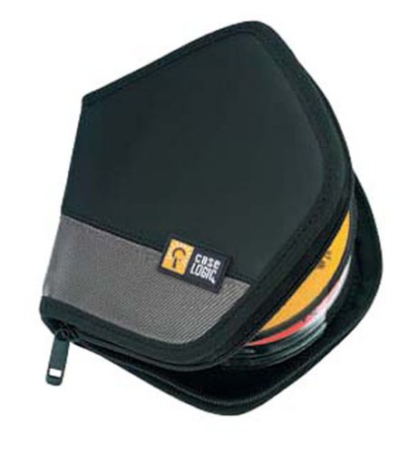 Case Logic CSR24 - Wallet for CD/DVD discs - 24 discs - gray, black