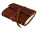 Genuine Leather Pocket Journal - Hand made in the USA, Saddle
