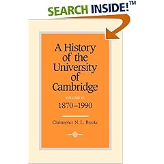 A History of the University of Cambridge: 1870-1990 Vol. 4