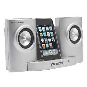 Intempo IDS-01-N-S Silver Metallic Speakers and Docking Station for iPod and Other MP3 Players