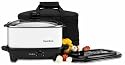 West Bend 84765 5-Quart Oblong Slow Cooker with Tote, White