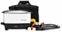 West Bend 84765 5-Quart Oblong Slow Cooker with Tote, White