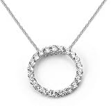 Crislu Circle Pendant (2.20 cttw)